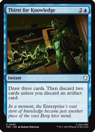Thirst for Knowledge (Surge Foil) (TRC-443) - Commander: Star Trek Foil | Grognard Games