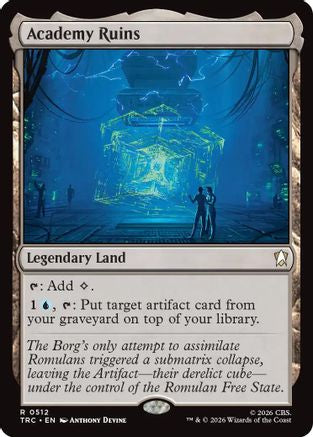 Academy Ruins (Surge Foil) (TRC-512) - Commander: Star Trek Foil | Grognard Games
