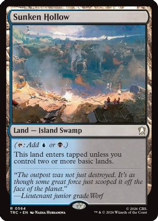 Sunken Hollow (Surge Foil) (TRC-564) - Commander: Star Trek Foil | Grognard Games