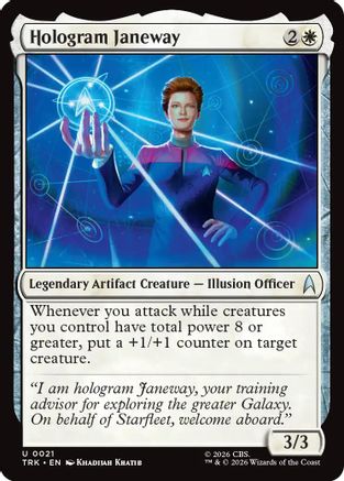 Hologram Janeway (TRK-021) - Star Trek Foil | Grognard Games