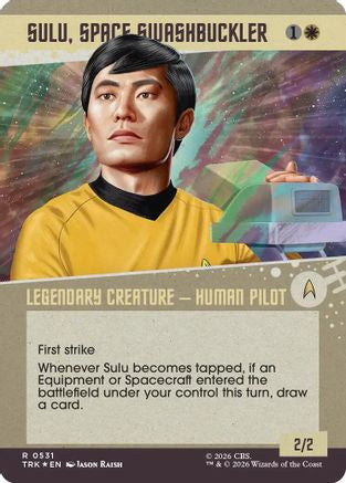 Sulu, Space Swashbuckler (Showcase) (Surge Foil) (TRK-531) - Star Trek Foil | Grognard Games