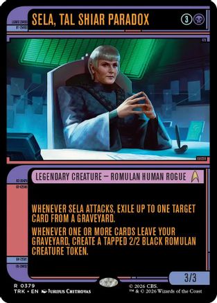 Sela, Tal Shiar Paradox (Showcase) (TRK-379) - Star Trek Foil | Grognard Games