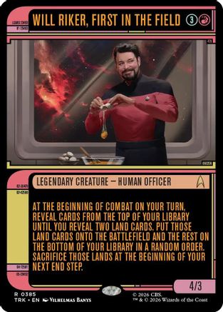 Will Riker, First in the Field (Showcase) (TRK-385) - Star Trek | Grognard Games
