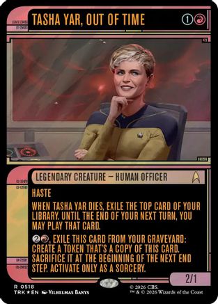 Tasha Yar, Out of Time (Showcase) (Surge Foil) (TRK-518) - Star Trek Foil | Grognard Games