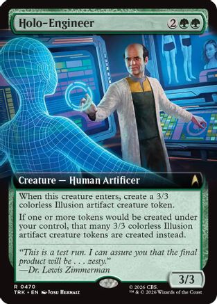 Holo-Engineer (Extended Art) (TRK-470) - Star Trek Foil | Grognard Games