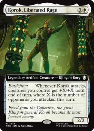 Korok, Liberated Rage (Extended Art) (TRC-228) - Commander: Star Trek | Grognard Games
