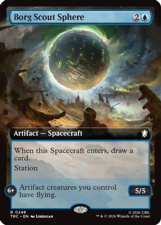 Borg Scout Sphere (Extended Art) (TRC-248) - Commander: Star Trek | Grognard Games