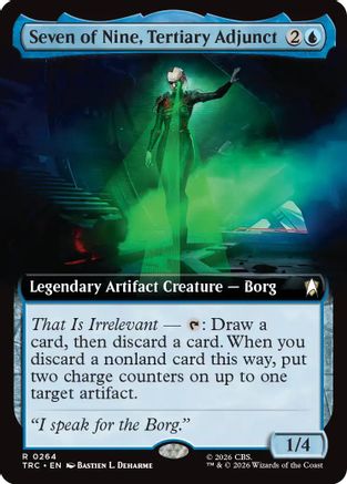 Seven of Nine, Tertiary Adjunct (Extended Art) (TRC-264) - Commander: Star Trek | Grognard Games