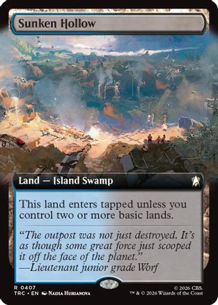 Sunken Hollow (Extended Art) (TRC-407) - Commander: Star Trek | Grognard Games
