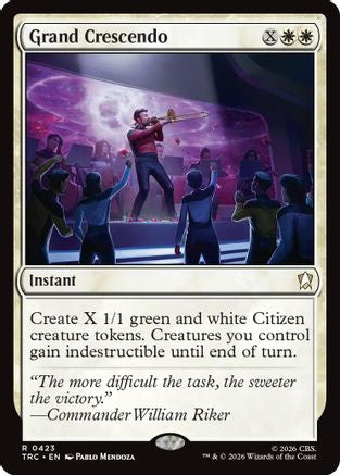 Grand Crescendo (Surge Foil) (TRC-423) - Commander: Star Trek Foil | Grognard Games
