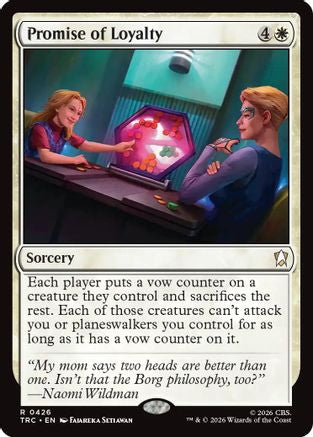 Promise of Loyalty (Surge Foil) (TRC-426) - Commander: Star Trek Foil | Grognard Games