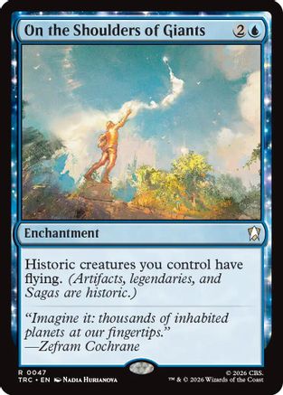 On the Shoulders of Giants (Surge Foil) (TRC-047) - Commander: Star Trek Foil | Grognard Games