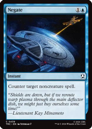 Negate (Surge Foil) (TRC-439) - Commander: Star Trek Foil | Grognard Games