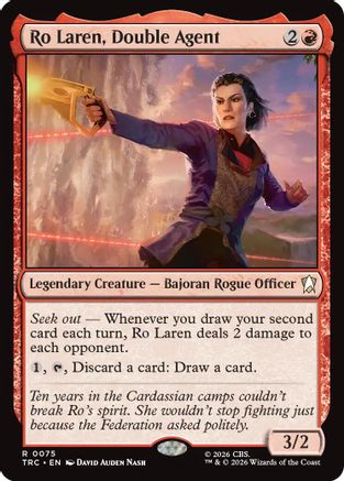 Ro Laren, Double Agent (Surge Foil) (TRC-075) - Commander: Star Trek Foil | Grognard Games