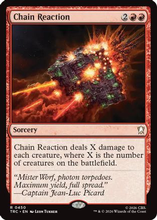 Chain Reaction (Surge Foil) (TRC-450) - Commander: Star Trek Foil | Grognard Games