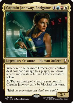 Captain Janeway, Endgame (Surge Foil) (TRC-084) - Commander: Star Trek Foil | Grognard Games