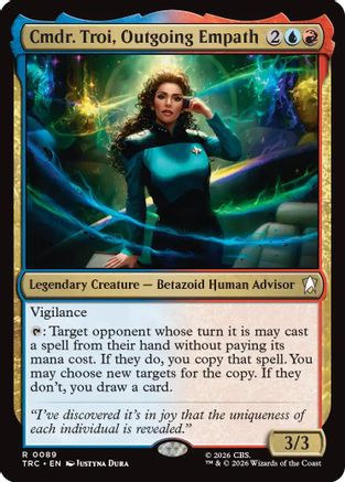 Cmdr. Troi, Outgoing Empath (Surge Foil) (TRC-089) - Commander: Star Trek Foil | Grognard Games