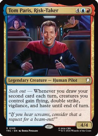Tom Paris, Risk-Taker (Surge Foil) (TRC-105) - Commander: Star Trek Foil | Grognard Games