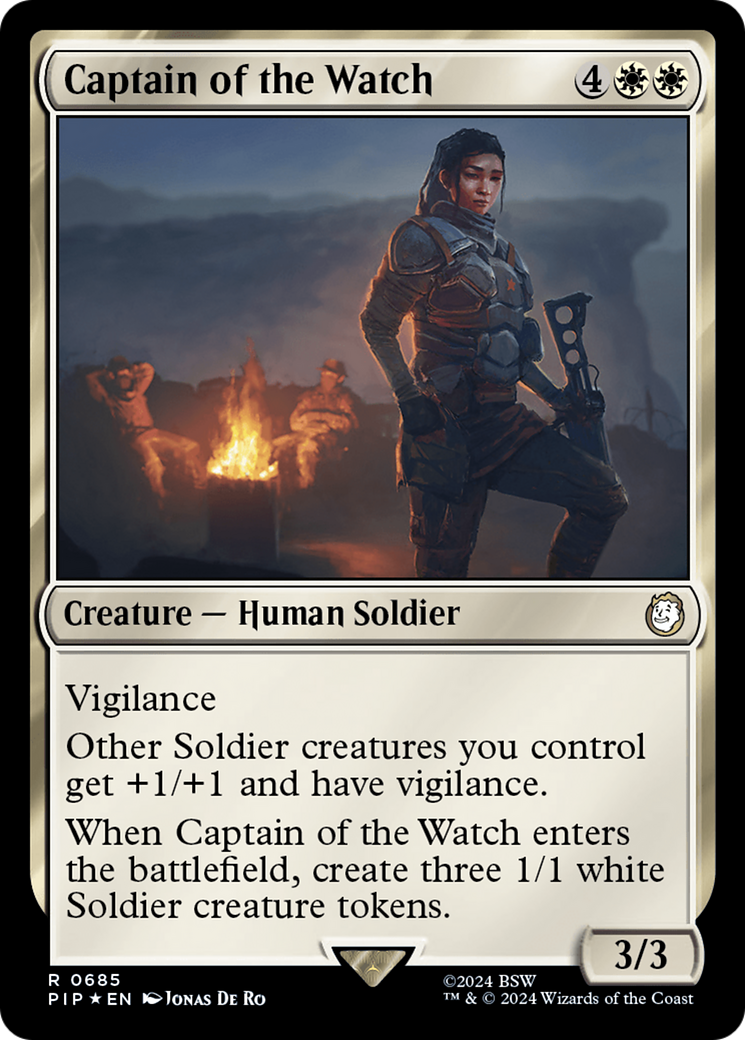 Captain of the Watch (Surge Foil) [Fallout] | Grognard Games