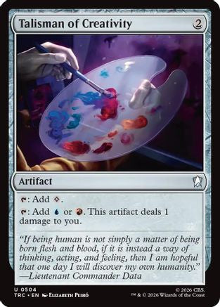 Talisman of Creativity (Surge Foil) (TRC-504) - Commander: Star Trek Foil | Grognard Games
