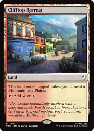 Clifftop Retreat (Surge Foil) (TRC-518) - Commander: Star Trek Foil | Grognard Games