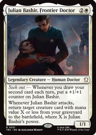 Julian Bashir, Frontier Doctor (Surge Foil) (TRC-021) - Commander: Star Trek Foil | Grognard Games