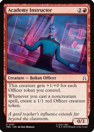 Academy Instructor (TRK-137) - Star Trek | Grognard Games