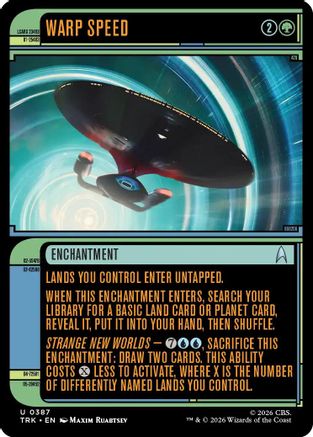 Warp Speed (Showcase) (TRK-387) - Star Trek | Grognard Games