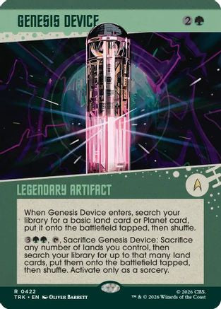 Genesis Device (Showcase) (TRK-422) - Star Trek | Grognard Games