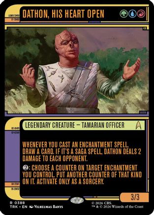 Dathon, His Heart Open (Showcase) (TRK-388) - Star Trek Foil | Grognard Games