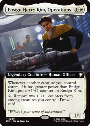 Ensign Harry Kim, Operations (Extended Art) (TRC-220) - Commander: Star Trek | Grognard Games