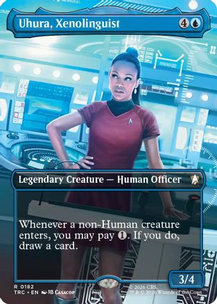 Uhura, Xenolinguist (Borderless) (TRC-182) - Commander: Star Trek | Grognard Games