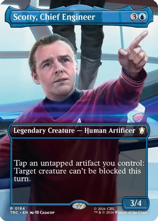 Scotty, Chief Engineer (Borderless) (TRC-184) - Commander: Star Trek | Grognard Games