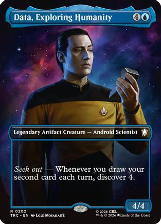 Data, Exploring Humanity (Borderless) (TRC-202) - Commander: Star Trek | Grognard Games
