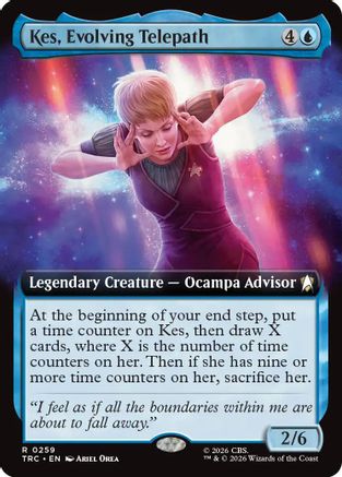 Kes, Evolving Telepath (Extended Art) (TRC-259) - Commander: Star Trek | Grognard Games
