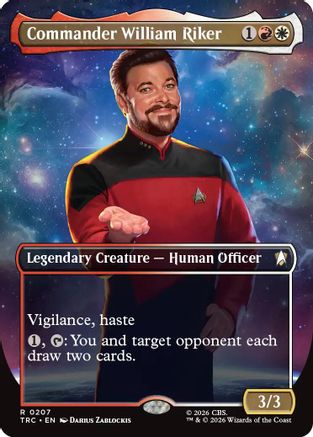 Commander William Riker (Borderless) (TRC-207) - Commander: Star Trek | Grognard Games