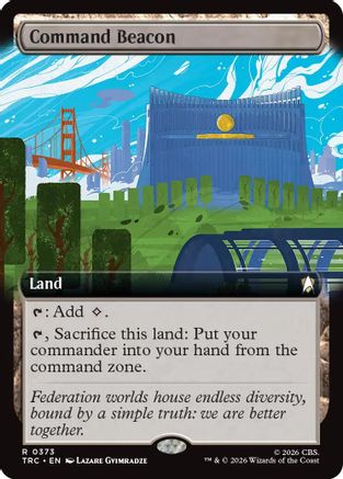 Command Beacon (Extended Art) (TRC-373) - Commander: Star Trek | Grognard Games