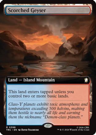 Scorched Geyser (Extended Art) (TRC-398) - Commander: Star Trek | Grognard Games
