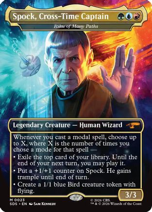 Spock, Cross-Time Captain - Riku of Many Paths (Borderless) (SDS-023) - Star Trek: Stardates | Grognard Games