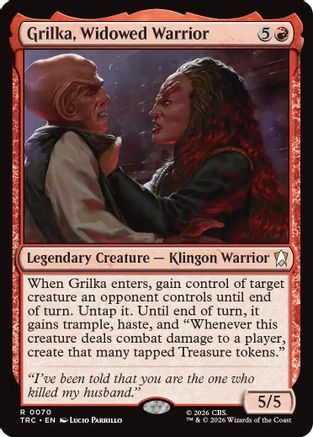 Grilka, Widowed Warrior (TRC-070) - Commander: Star Trek | Grognard Games