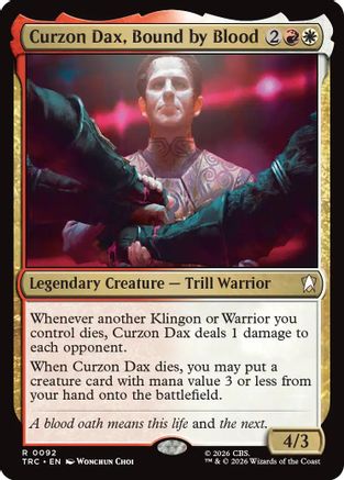 Curzon Dax, Bound by Blood (TRC-092) - Commander: Star Trek | Grognard Games