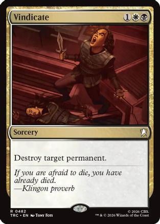 Vindicate (Surge Foil) (TRC-482) - Commander: Star Trek Foil | Grognard Games