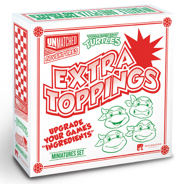 Unmatched Adventures: Teenage Mutant Ninja Turtles- Extra Toppings Miniature Pack | Grognard Games