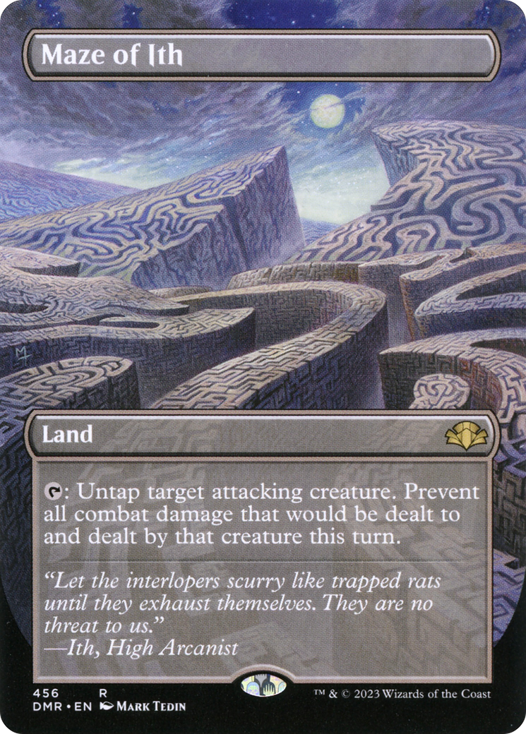 Maze of Ith (Borderless Alternate Art) [Dominaria Remastered] | Grognard Games