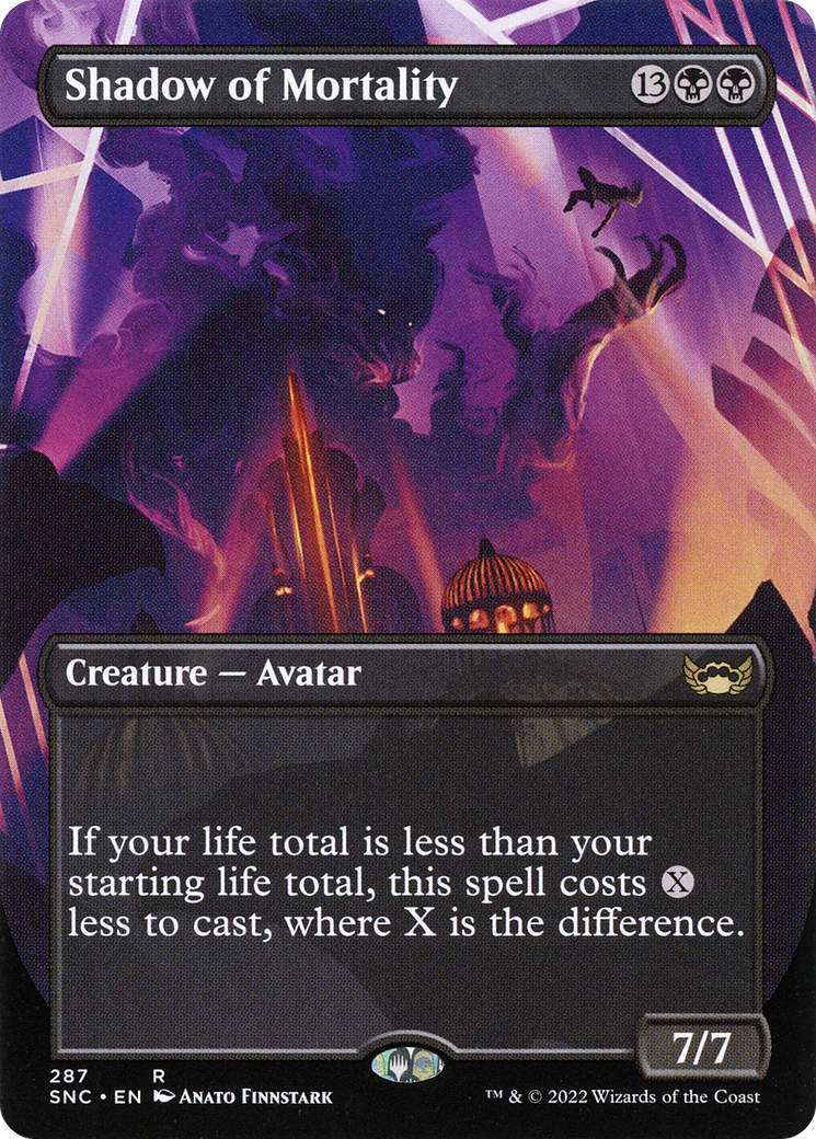 Shadow of Mortality (Borderless Alternate Art) [Streets of New Capenna] | Grognard Games