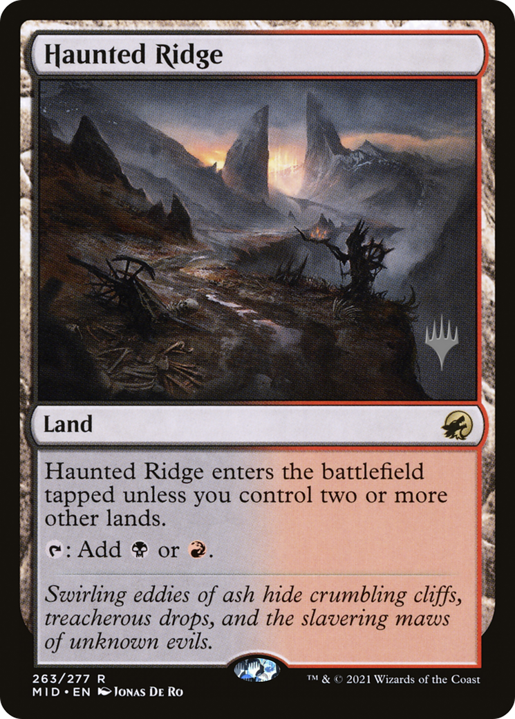 Haunted Ridge (Promo Pack) [Innistrad: Midnight Hunt Promos] | Grognard Games