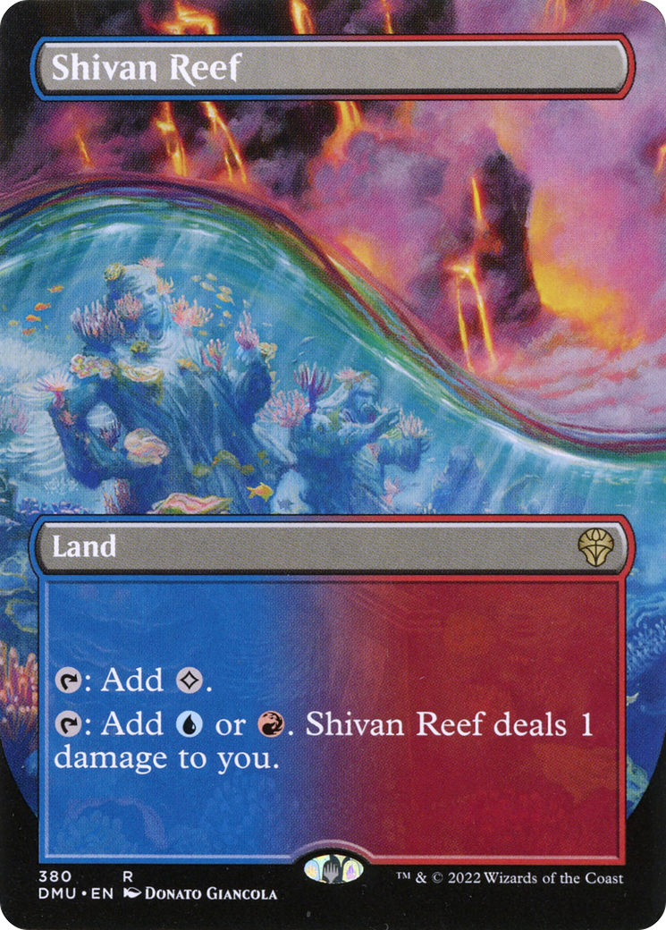 Shivan Reef (Borderless Alternate Art) [Dominaria United] | Grognard Games