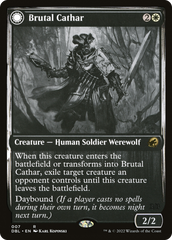 Brutal Cathar // Moonrage Brute [Innistrad: Double Feature] | Grognard Games