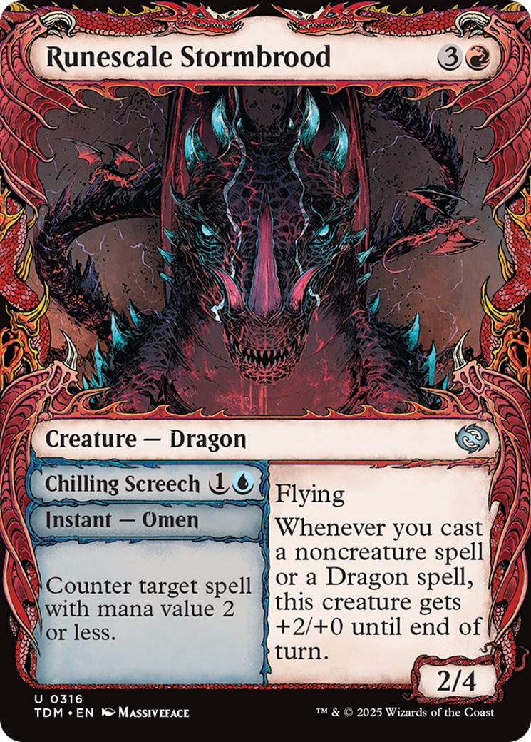 Runescale Stormbrood (Showcase) [Tarkir: Dragonstorm] | Grognard Games