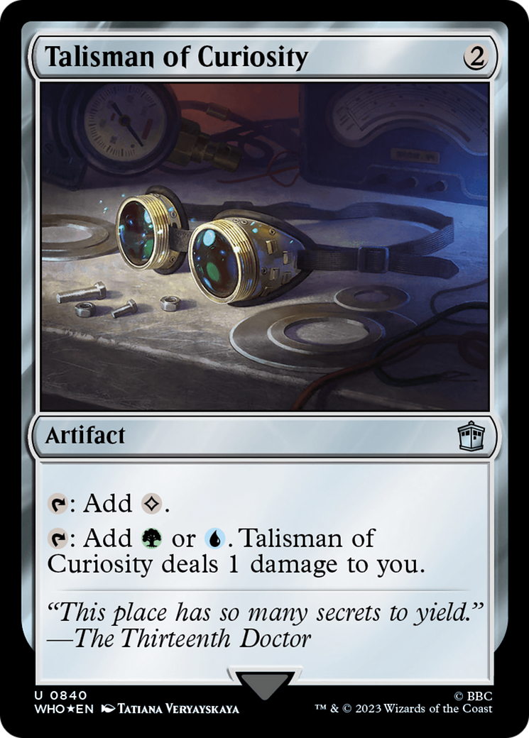 Talisman of Curiosity (Surge Foil) [Doctor Who] | Grognard Games